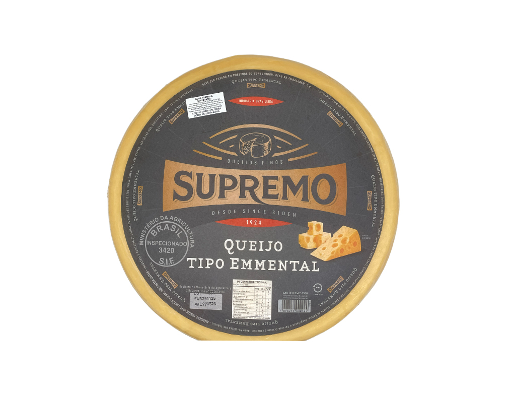QUEIJO EMMENTAL SUPREMO BURITIS (PÇ 13 KG)